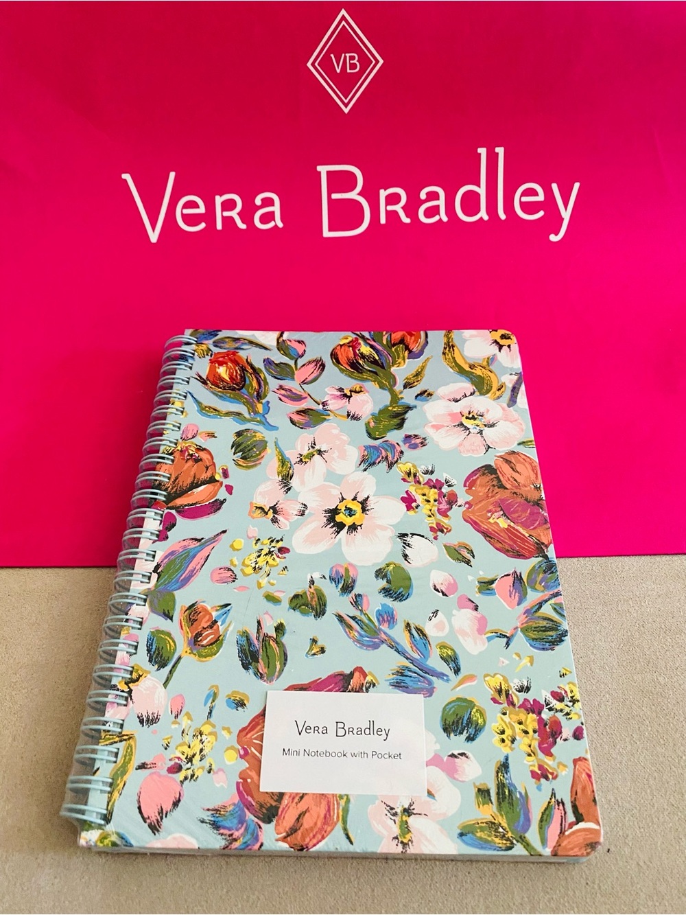Vera Bradley Small Spiral Notebook NWT Sea Air Floral